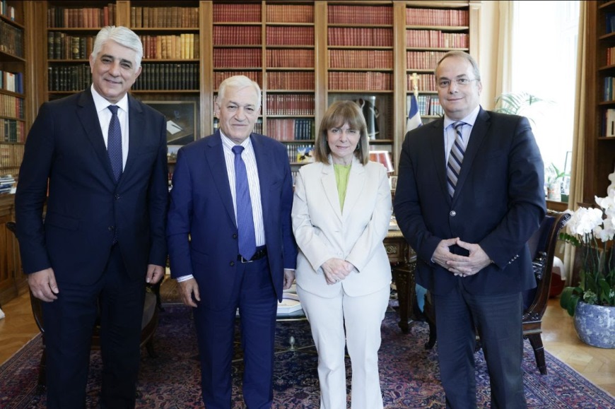 Την Πρόεδρο της Δημοκρατίας Αικ. Σακελλαροπούλου, επισκέφθηκε  ο Πρόεδρος της ΚΕΔΕ Λάζαρος Κυρίζογλου