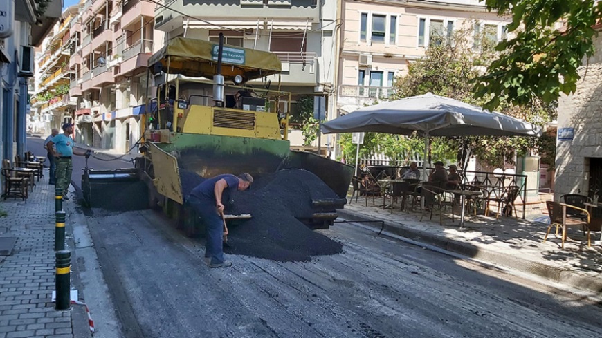 Δήμος Αρταίων:  Ολοκληρώθηκαν οι εργασίες της νέας ασφαλτόστρωσης στην οδό Βασιλέως Κωνσταντίνου